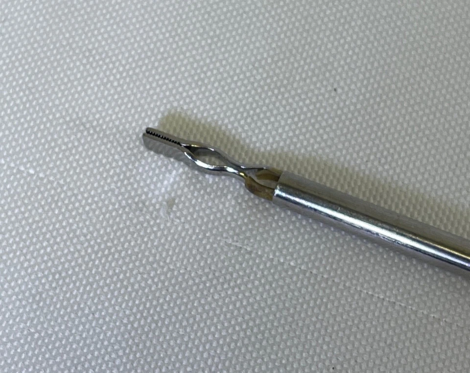 Pinza adhesiva bipolar R. Wolf 8383.24 con cable biopolar Covidien E0022W Foto 4 de 4