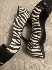 Maxstudio Peep toe - Zebra Pattern - Size 6.5