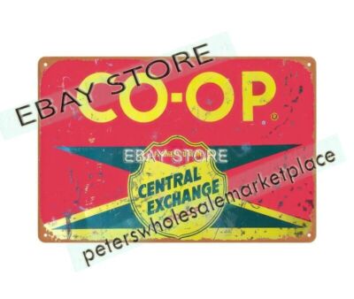 Co-Op Farmers Union Central Exchange country living metal tin sign bar club