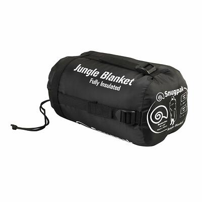 Snugpak INSULATED JUNGLE TRAVEL BLANKET BLACK Lightweight Quilt  8211650110021 UK