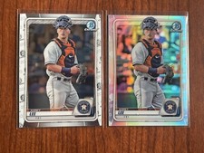 KOREY LEE Lot of (2) 2020 Bowman Draft Chrome Base & REFRACTOR #BD-3 Prospect RC
