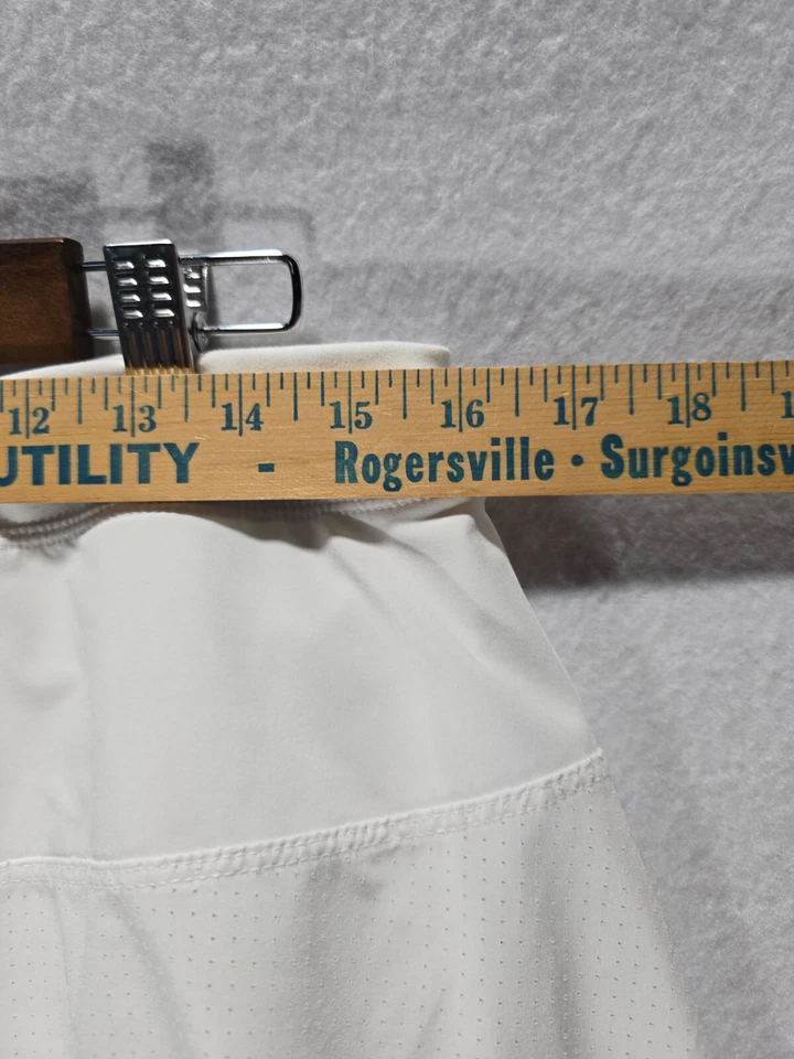 Champion Size XL Elastic Waist Stretch Active Polyester Spandex WHITE Skort - Image 4 of 4