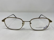LA LUNNETTE F300 COFFEE 50-20-145 Brown Metal Full Rim Eyeglasses Frame HT89