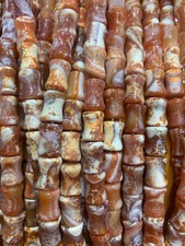 150 Pcs Rare Tibetan Old Natural Agate Dzi Carved Bamboo Beads   