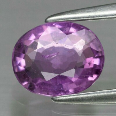 0.78ct 6x5mm Oval Natural Unheated Pinkish Purple Sapphire, Madagascar(Ver Vídeo