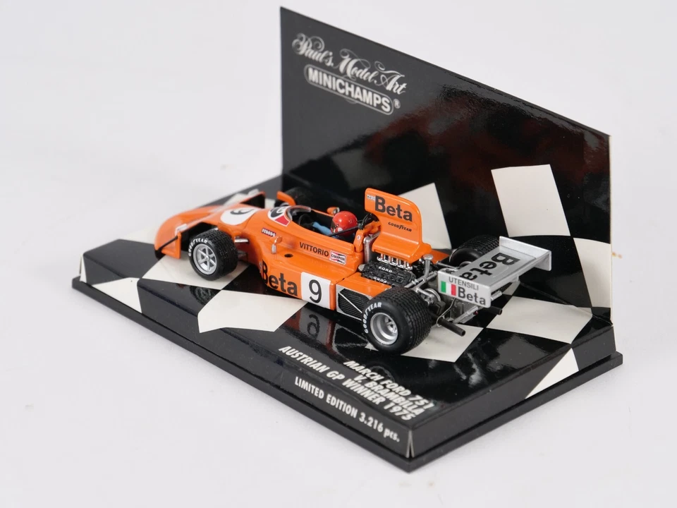 MINICHAMPS 1/43 March Ford 751 Austrian Gp Winner 1975 Brambilla 430 750009 - Imagen 3 de 4