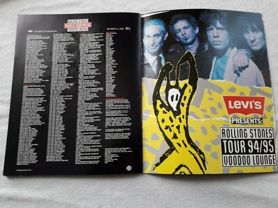 ROLLING STONES.VOODOO LOUNGE WORLD TOUR 94/95 PROGRAMME. | eBay UK