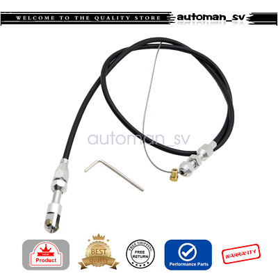 For LS1 Chevy 36'' Stainless Steel Black Throttle Cable 4.8 5.3 5.7 6.0 Engine LS