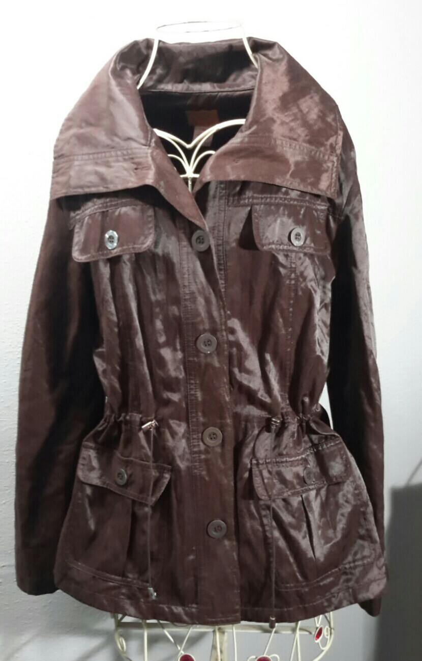 Ruby Rd Women's Shiny Metallic Brown Lightweight … - image 9