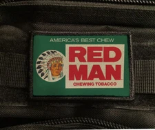 Red Man Chew Tabacco Vintage Patch Morale Hook [sub]