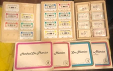 Lot of 2 VTG HOOKED ON PHONICS Educational Kit Cassette Tapes Books Math Letters