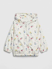 GAP GIRL'S WHITE FLORAL PRINT WIND BUSTER JACKET ORG. 52.95 SIZE 5 BNWT