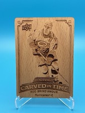 2023-24 UD Engrained Rod Brind'Amour Carved in Times #CT-28 Hurricanes