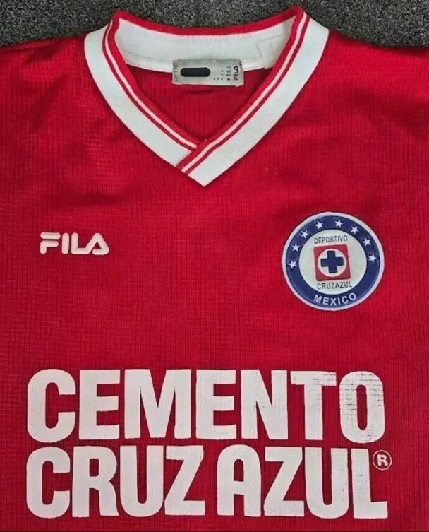 【US規格】希少 FILA DEPORTIVO CRUZ AZULサッカーシャツ Cruz Azul Jersey Authentic FILA Size Youth M Talla 10 KIDS