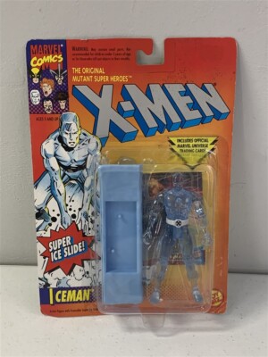 X-Men IceMan w/ Super Ice Slide 1993 Official Marvel Universe Trading Card