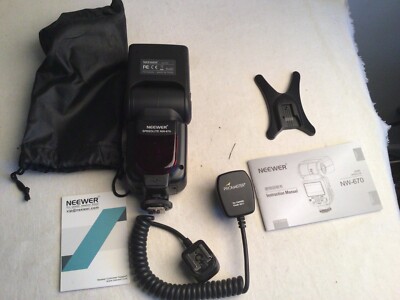 Neewer Speedlite NW-670 Flash For Canon + Off camera flash cord