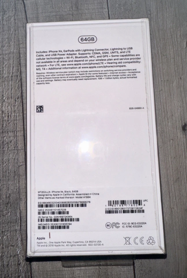 Apple iPhone XR 64GB - Black- T-Mobile Sprint )A1984 Brand New Authentic 2018 - Image 3 of 4