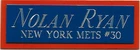 NOLAN RYAN NY METS NAMEPLATE FOR AUTOGRAPHED Signed Baseball Display CUBE CASE