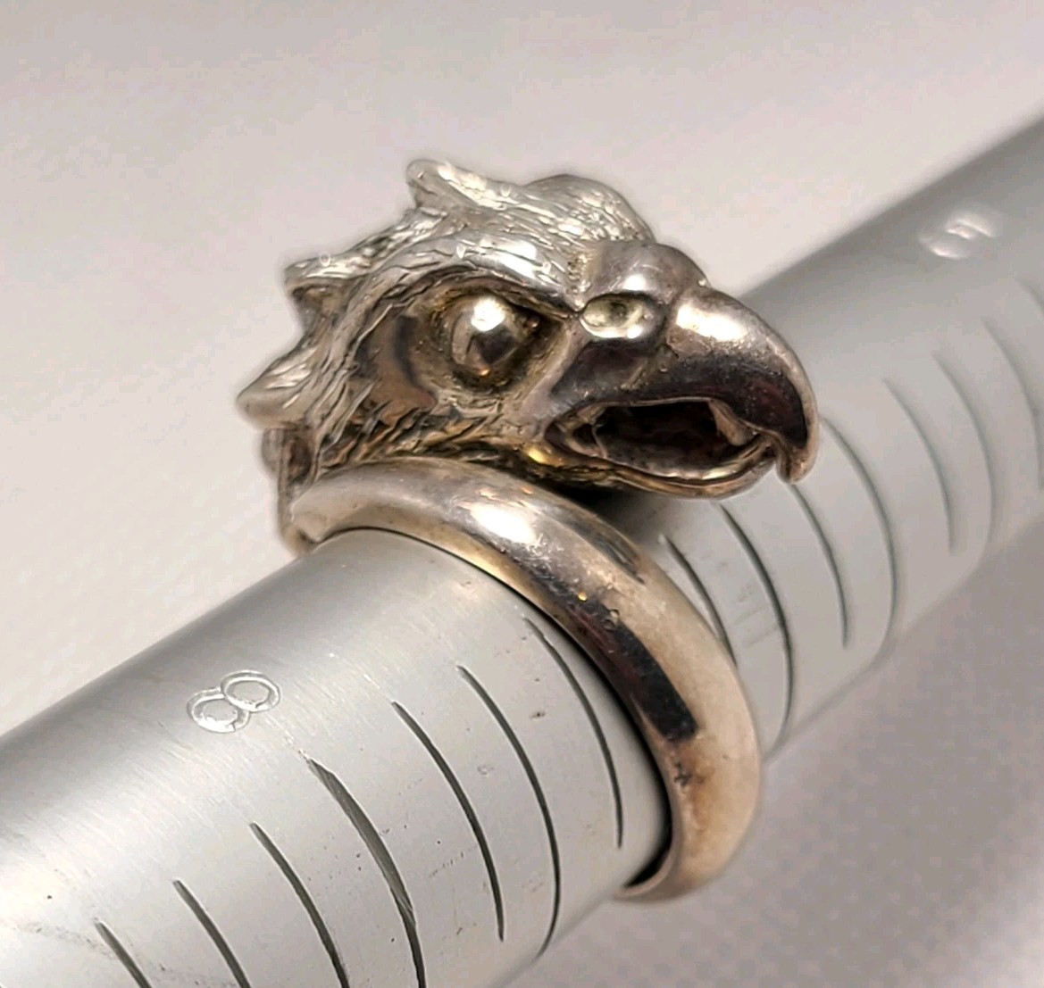 925 Sterling Silver Eagle Ring Size 7 - image 4