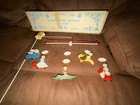 MCM Vintage Irmi Wood Crib Mobile Hand Painted Circus Zoo Animals Nursery — photo 2