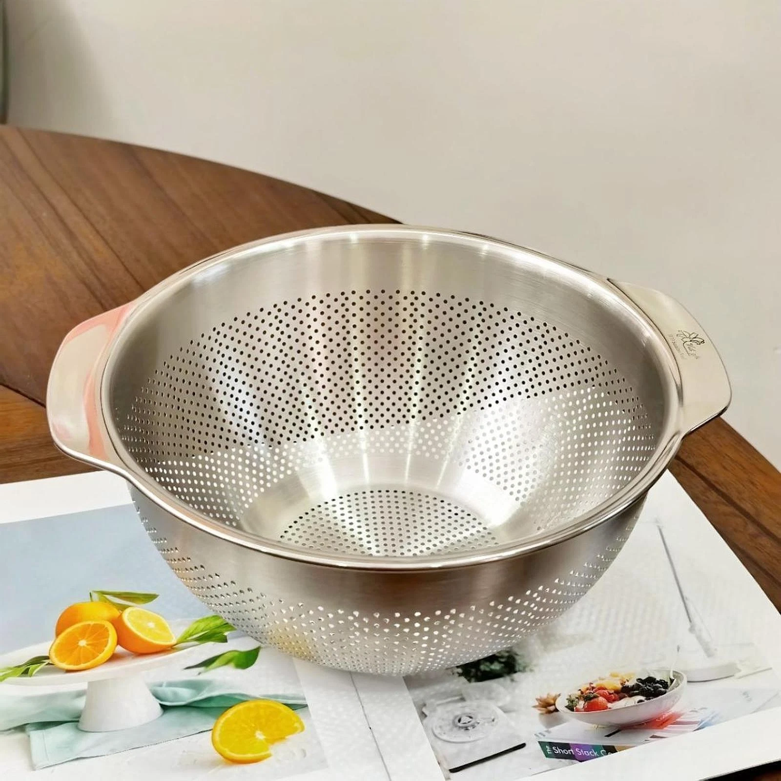 Double Ear Draining Basket Easy Cleaning Sturdy Stainless Steel for Fruits
Opens in a new window or 