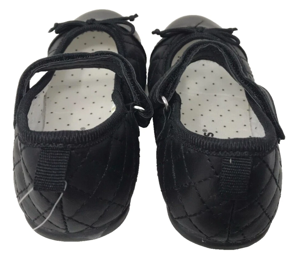 Vestido plano negro cómodo Adelina Mary Jane negro talla:5 166A de Carters para niña pequeña Foto 3 de 4