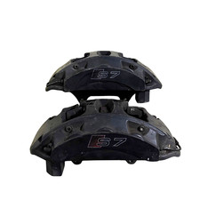 Oem Audi S6 S7 S8 Front Brake Caliper Set Left Right Brembo Black 4g0615105 106 Oem Audi S6 S7 S8 Front Brake Caliper Set Left Right Brembo Black 4g0615105 106