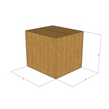 100 9x8x8 Kraft Brown Corrugated Shipping Boxes 32 ECT Single-Wall New