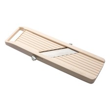 Mandolin Vegetable Slicer 6.4cm, Ivory - 3 interchangeable Stainless