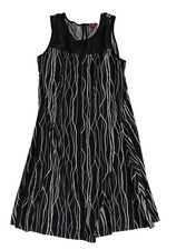 Vince Camuto Classic Black and White Casual Free Flowing Slip Dress Size Medium