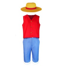 Luffy Cosplay Costume Outfits Halloween Carnival Suit