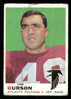 1969 Topps Football Card #159 Jimmy Burson
