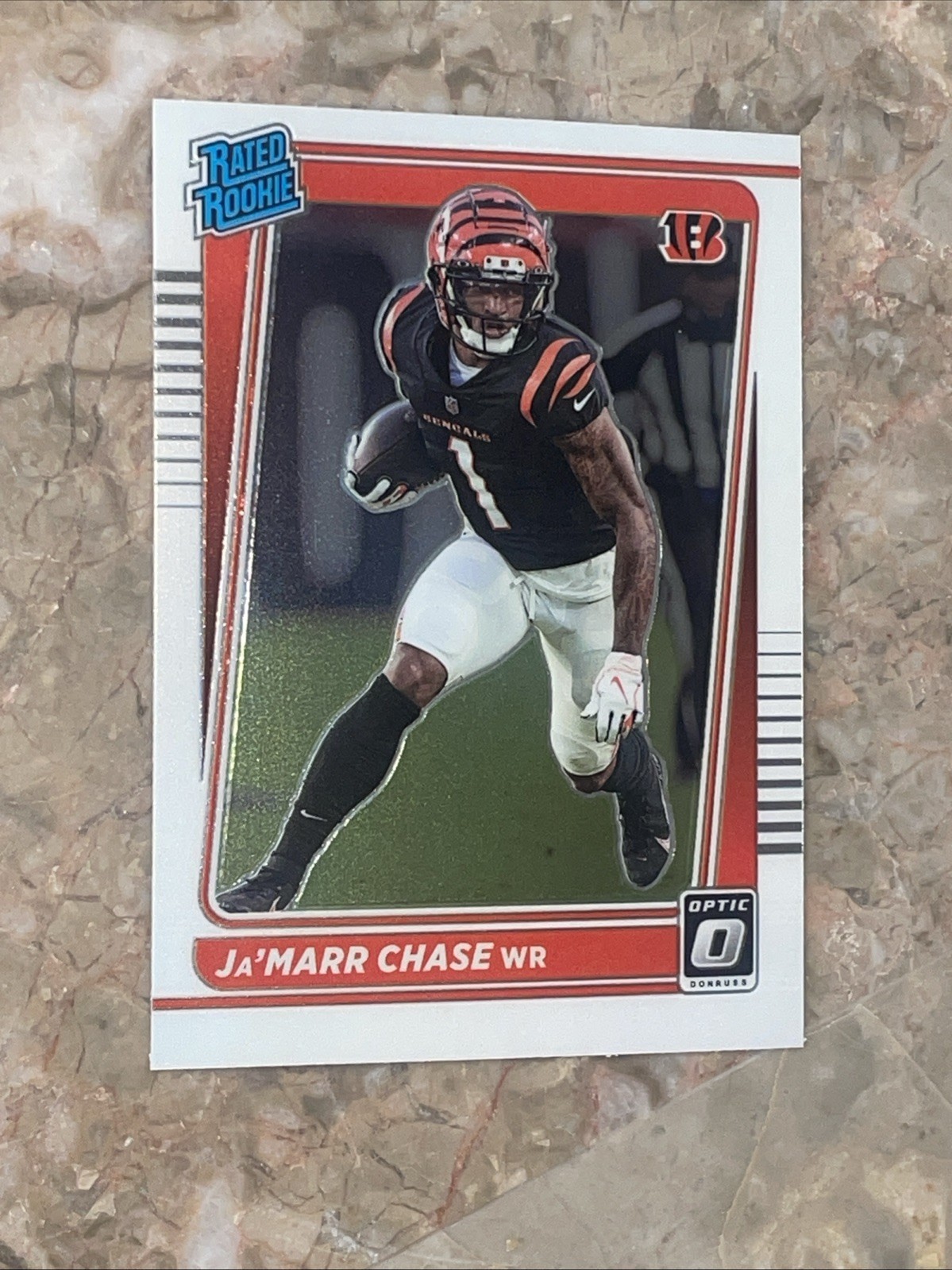 2021 Panini Donruss Optic Rated Rookie Ja'Marr Chase #207 (RC) Bengals