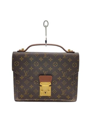 LOUIS VUITTON Montsouris Monogram Canvas BRW PVC Brown y Monogram