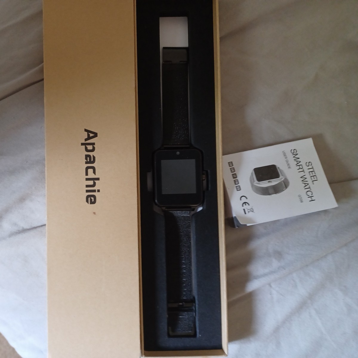 Apachie GT08 Steel smart watch *faulty battery UK