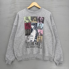 Taylor Swift The Eras Tour Oversied Sweatshirt Gray Graphic Concert Merch Small