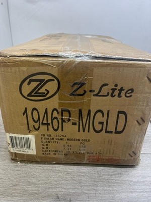Z-Lite 1946P-MGLD Cayden 1 Light 6.5 inch Modern Gold Pendant Ceiling Light