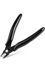 Precision Spring-Loaded Wire Cutters for Jewelry  Electronics, 1PCS Black