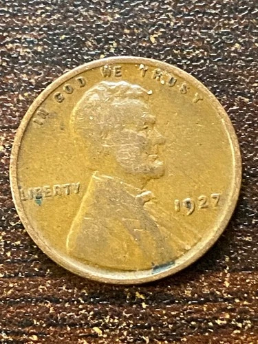 1927 p wheat cent a very fine coin B/U . pulse a surprise