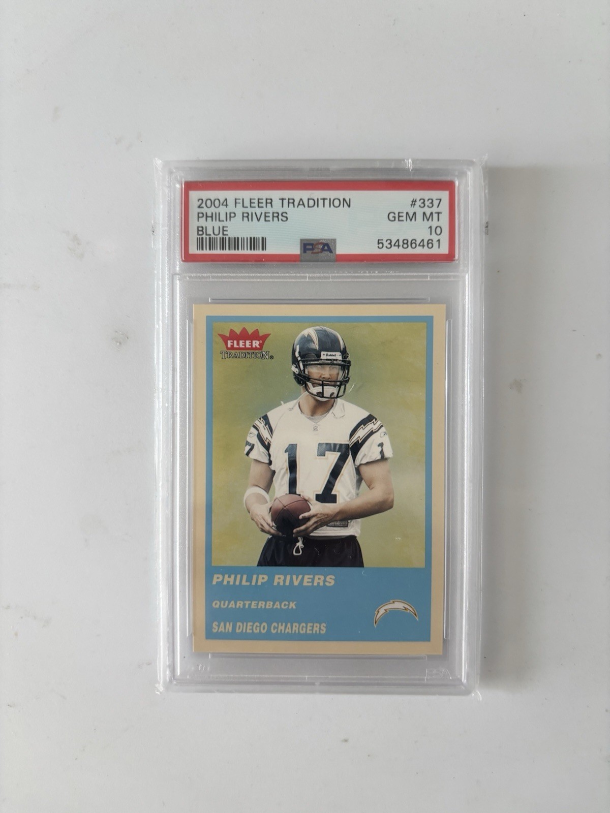 Philip Rivers Fleer Tradition #337 Blue