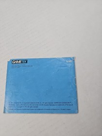 American Gladiators NES Manual Only Instruction Booklet 1991