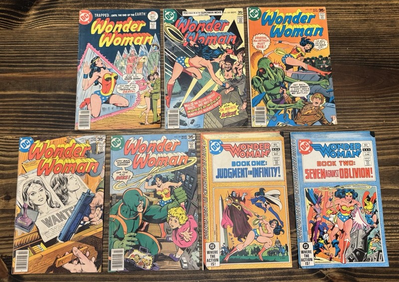 Wonder Woman Comic Lot of 7 Bronze Age
