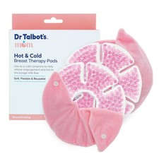 Mom Hot and Cold Breast Therapy Pads - 2 Count - Reusable Gel Packs with Cove...