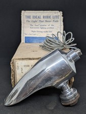 NOS TEENS 20s IDEAL RODE LIGHT LAMP NIGHT DRIVING FENDER RARE ACCESSORY 6 VOLT
