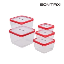 SONTAX 5Pc. Food Storage Container Set, Square