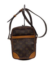 LOUIS VUITTON Shoulder Bag 2 Danube Monogram Canvas PVC BRW Used