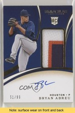 2020 Panini Immaculate Rookie 51/99 Bryan Abreu #133 Patch Auto READ 0c6
