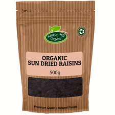 Organic Sun Dried Raisins 500g by Hatton Hill Organic 17.98 per kilo