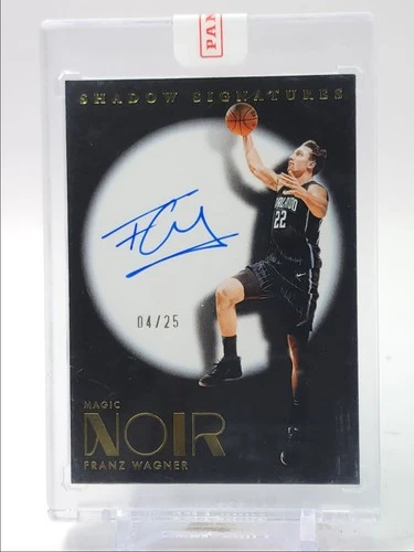 FRANZ WAGNER 2024-25 PANINI NOIR SHADOW SIGNATURES GOLD MAGIC AUTO /25 Q3701