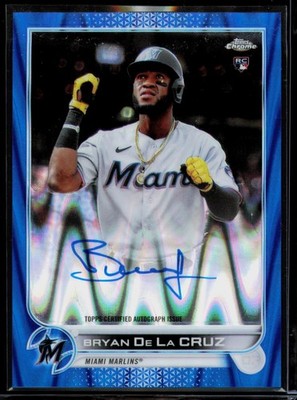 2022 Topps Chrome #RA-BD Bryan De La Cruz Rookie Autographs /150